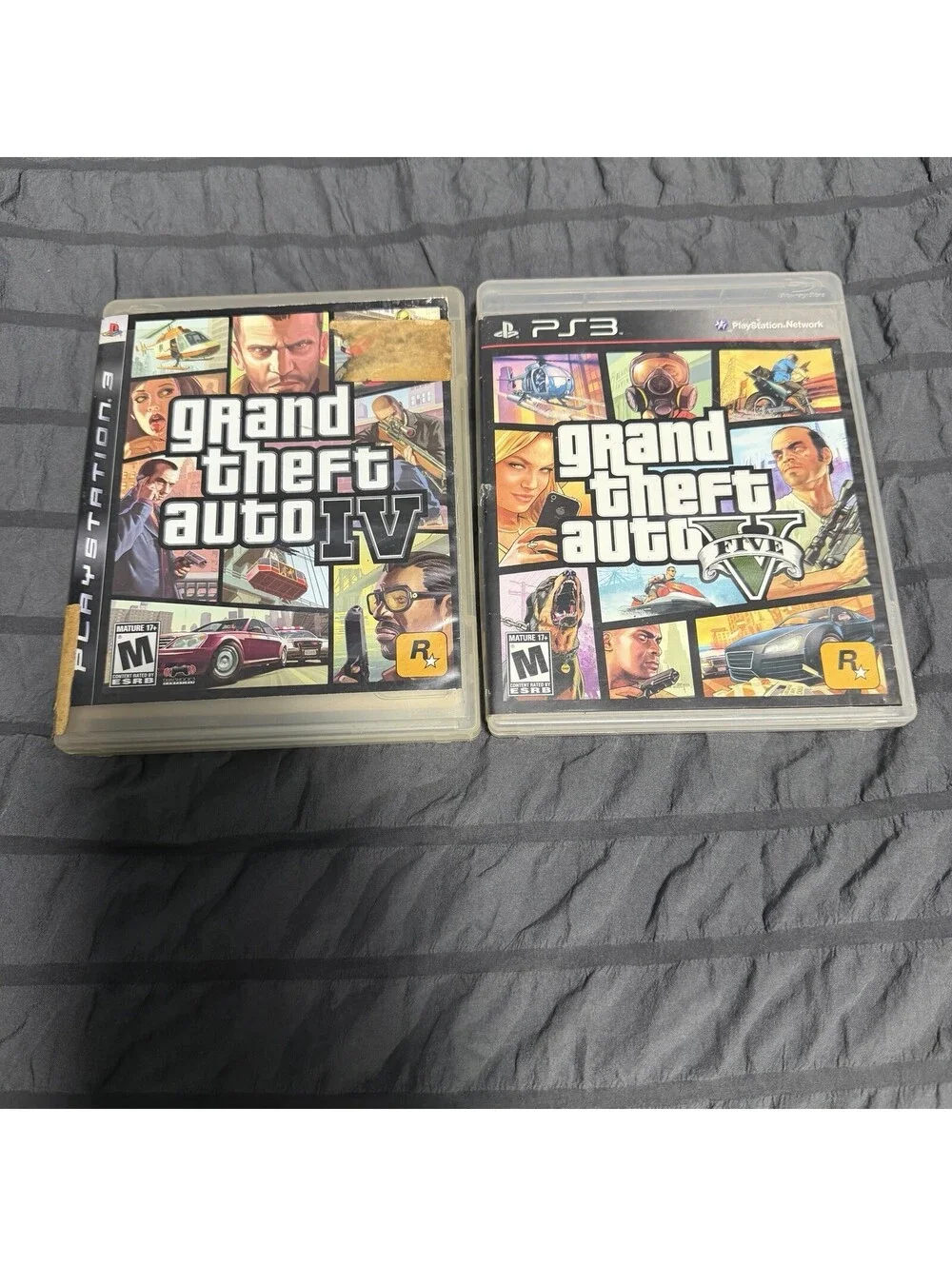 Grand Theft Auto IV 4 & Grand Theft Auto V 5  PS3 Bundle